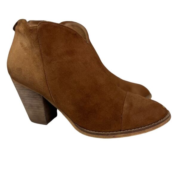 SUSINA Ankle Boots Women's Size 10M Brown Stevie Lea Cap Toe Western Boho - Picture 2 of 15